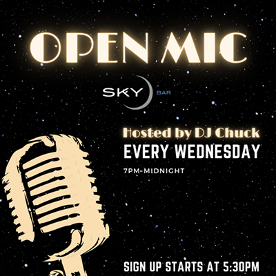 Image: Open-mic Wednesdays