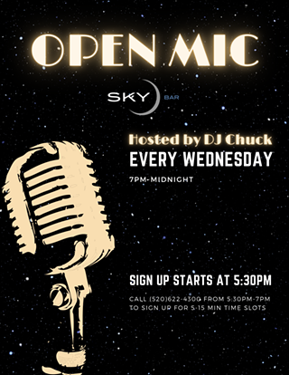 Image: Open-mic Wednesdays
