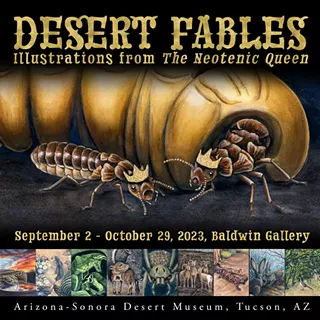 Image: Opening Art Reception- Desert Fables, Illustrations from The Neotenic Queen