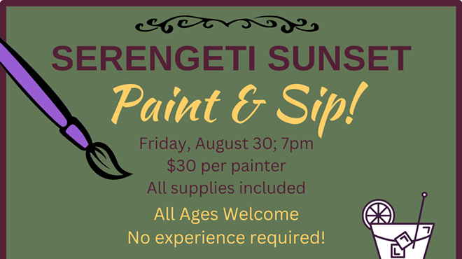 Image: Paint & Sip a Serengeti Sunset at Zerai's!