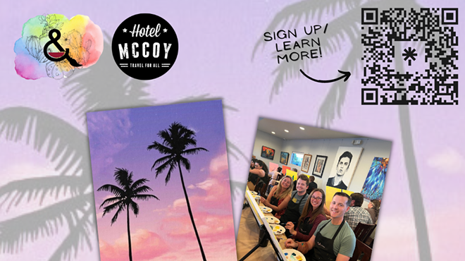 Image: Paint and Sip &lsquo;Cotton Candy Sky&rsquo; at Hotel McCoy &ndash; Includes Mimosa & Tamale!
