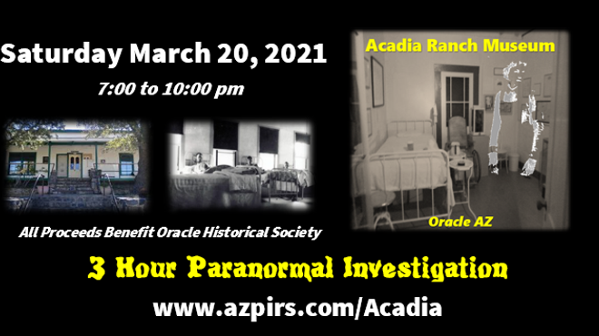 Image: Paranormal Investigation Saturday March 20, 2021
