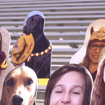 Image: Room and cardboard: ASU will fill up Sun Devil Stadium with fan, celebrity cutouts