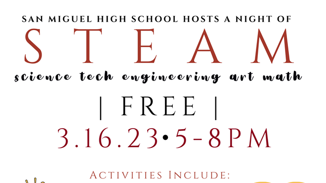 Image: San Miguel High School STEAM Night
