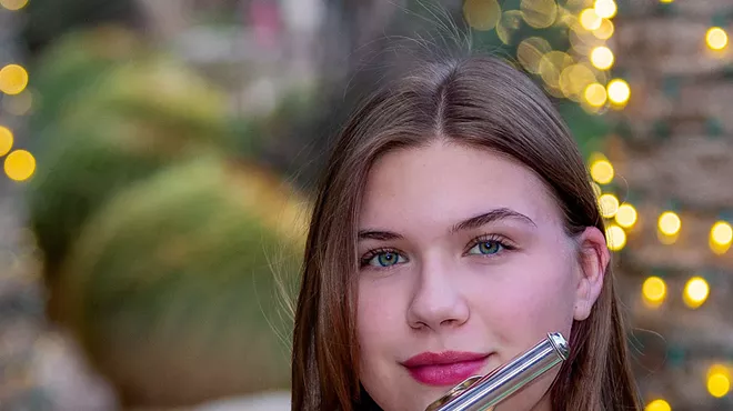 Image: Siena Davoli-Boen, flute and piccolo, in recital
