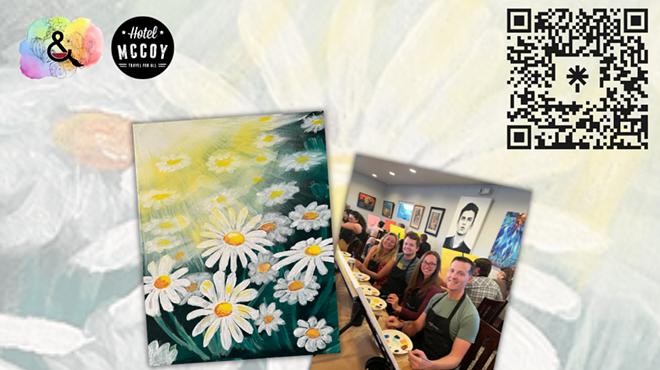 Image: &lsquo;Spring Flowers&rsquo; Paint Class and Mimosas at Hotel McCoy