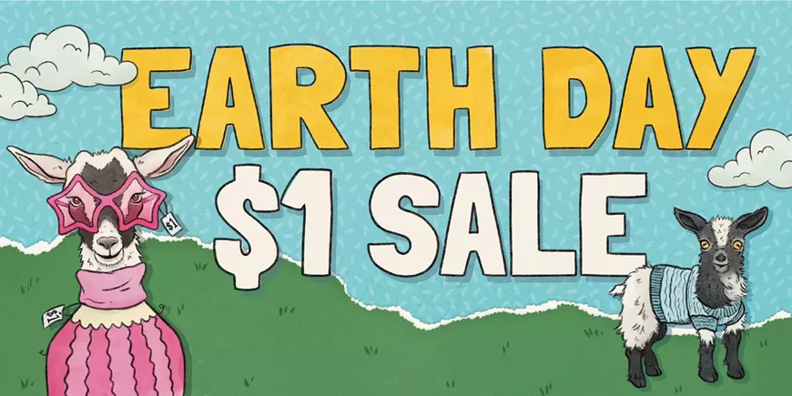 Buffalo Exchange Earth Day $1 Sale benefitting Goats of Anarchy