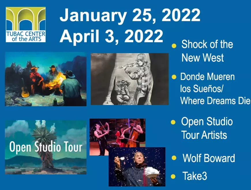 3 Art exhibits & 2 Live performances see website for schedule