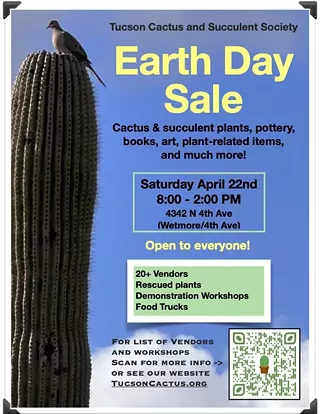 Image: Tucson Cactus and Succulent Society's Earth Day Sale
