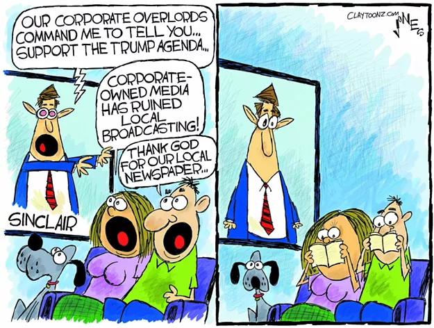 Claytoon of the Day: Ensnared By Sinclair