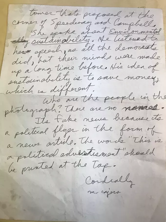 We Got Another Letter to the Editor in the Mail!