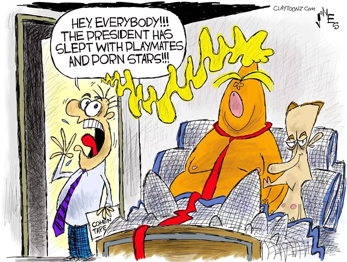 Claytoon of the Day: Deflect with Philandering
