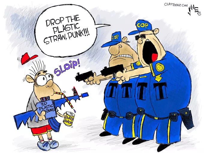 Claytoon of the Day: Choosy Plastic Bans