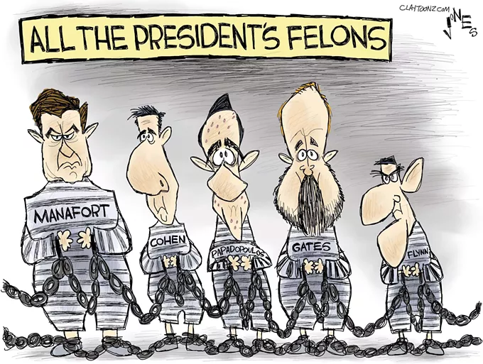 Claytoon of the Day: All the President's Felons