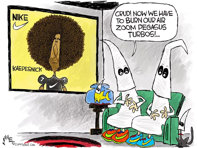 Claytoon of the Day: NocKKKing Nike