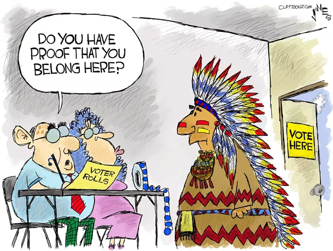Claytoon of the Day: Native Suppression