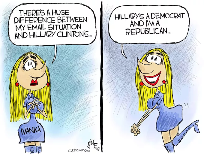 Claytoon of the Day: But Her Emails