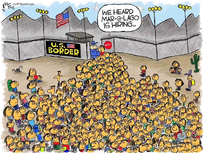 Claytoon of the Day: Migrant-a-Lago