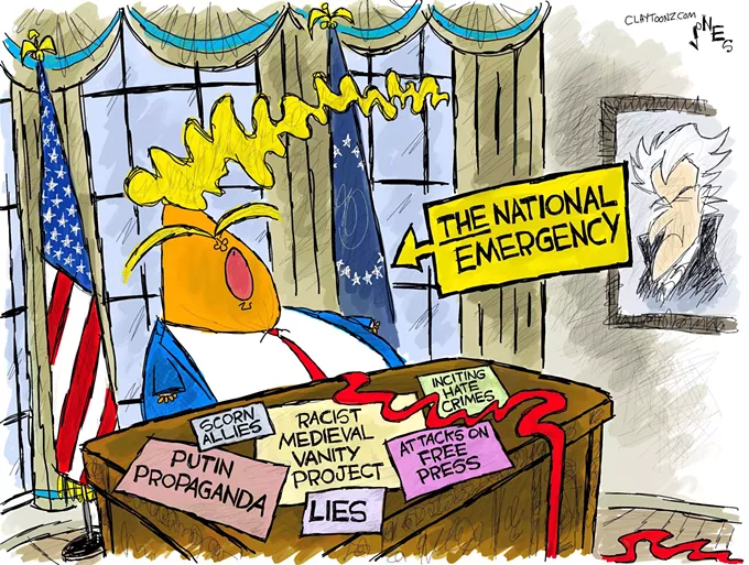 Claytoon of the Day: THE National Emergency