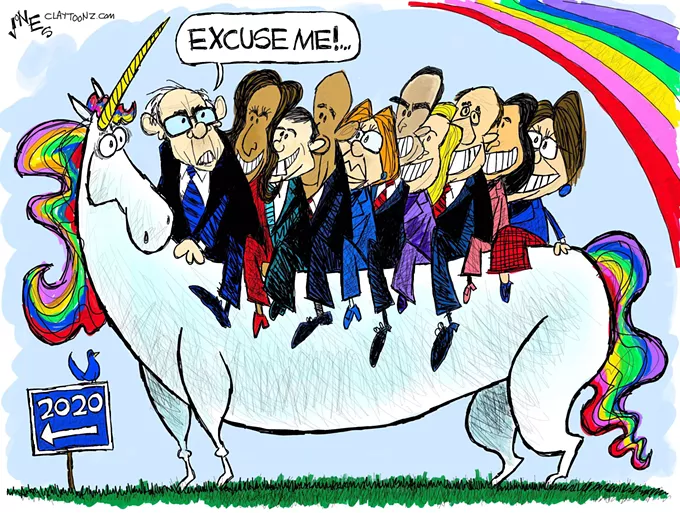 Claytoon of the Day: Bernie Rides Again