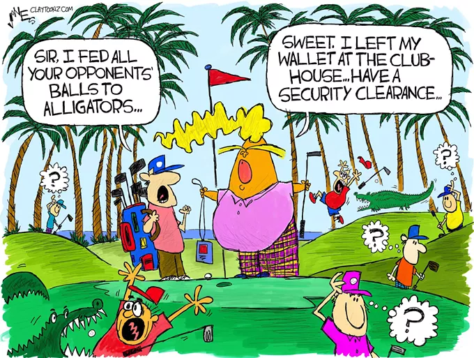Claytoon of the Day: Trumpy Gator Balls