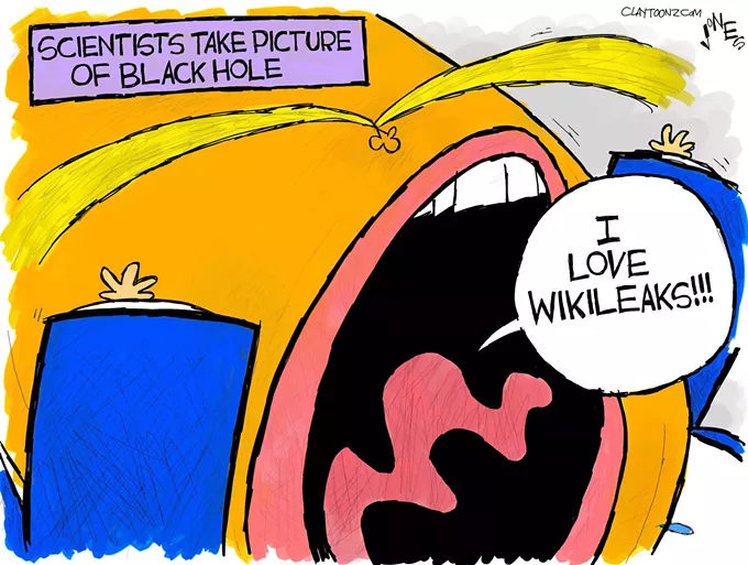 Claytoon of the Day: A Trumpian Hole