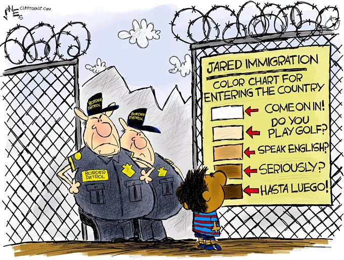 Claytoon of the Day: Jared Does Immigration