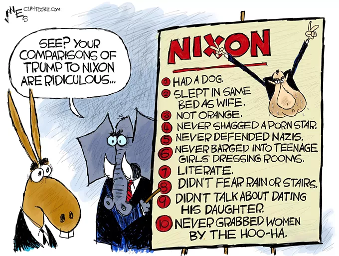Claytoon of the Day: Nixon Derangement Syndrome