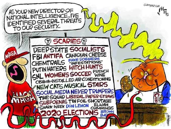 Claytoon of the Day: Intelligence Free Intelligence