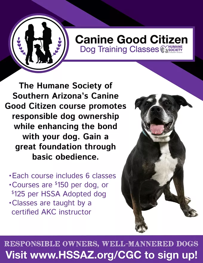 Humane Society of Southern Arizona's Canine Good Citizen Training