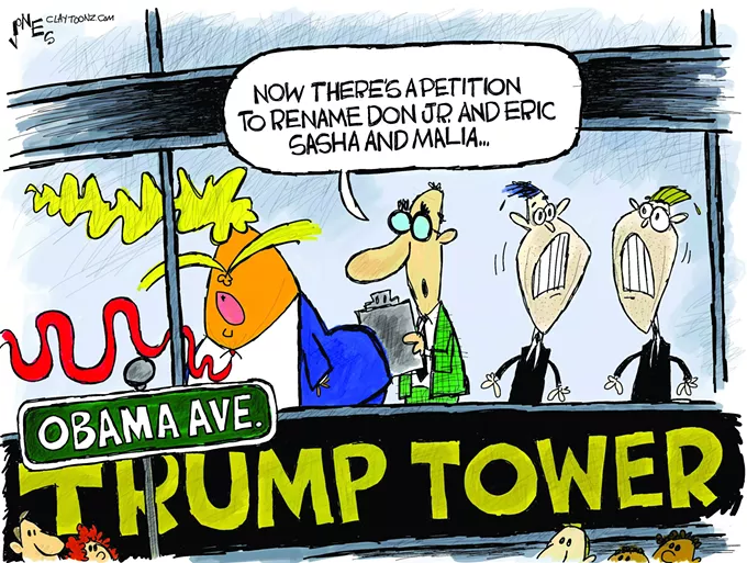 Claytoon of the Day: Meanwhile, On Obama Avenue