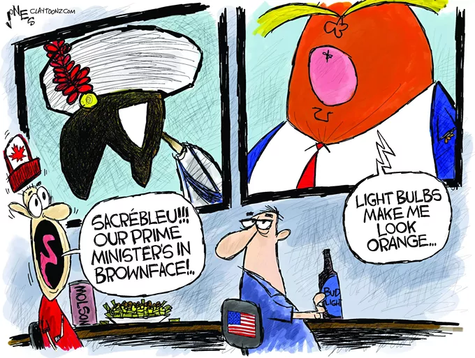 Claytoon of the Day: Canadian Brownface