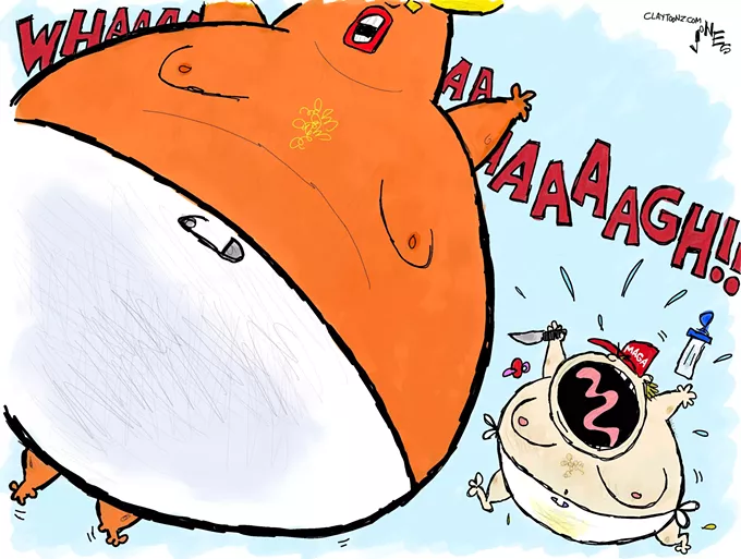 Claytoon of the Day: Triggered Babies