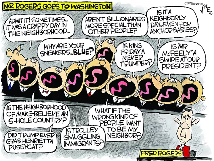 Claytoon of the Day: A Beautiful Day In The Neighborhood