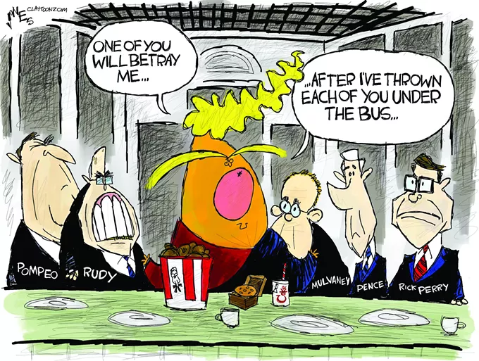 Claytoon of the Day: A Trumpian Supper