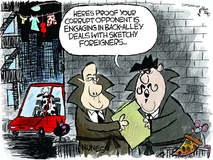 Claytoon of the Day: Devin Has A Cow Over Corruption