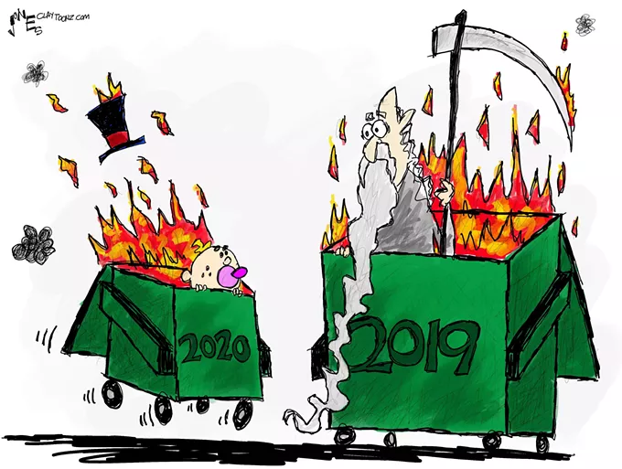 Claytoon of the Day: Goodbye 2019, Hello 2020