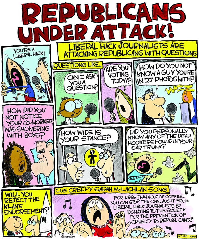 Claytoon of the Day: Liberal Hack Journalists