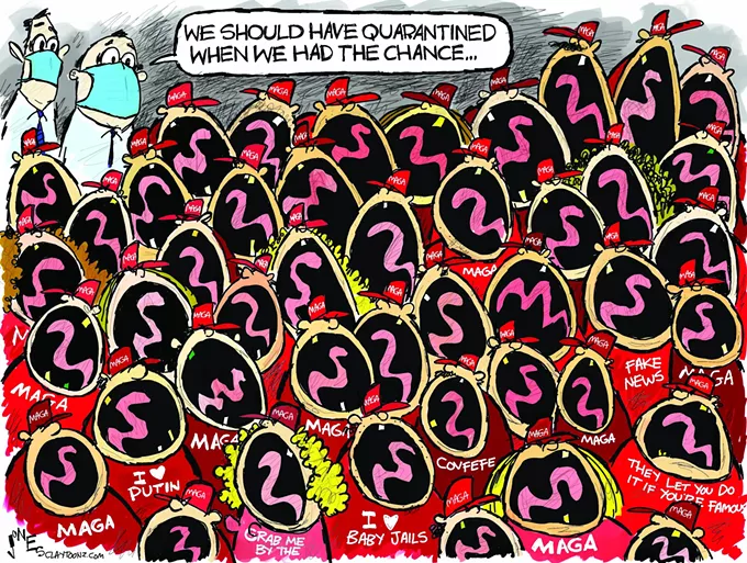 Claytoon of the Day: MAGA Virus