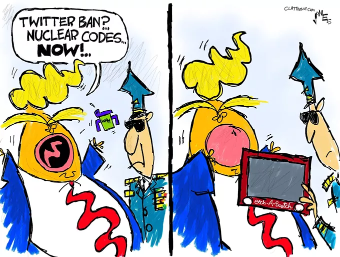 Claytoonz: Trump Twitter Ban