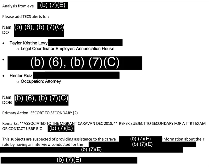 Documents Show Trump Officials Used Secret Terrorism Unit to Question Lawyers at the Border