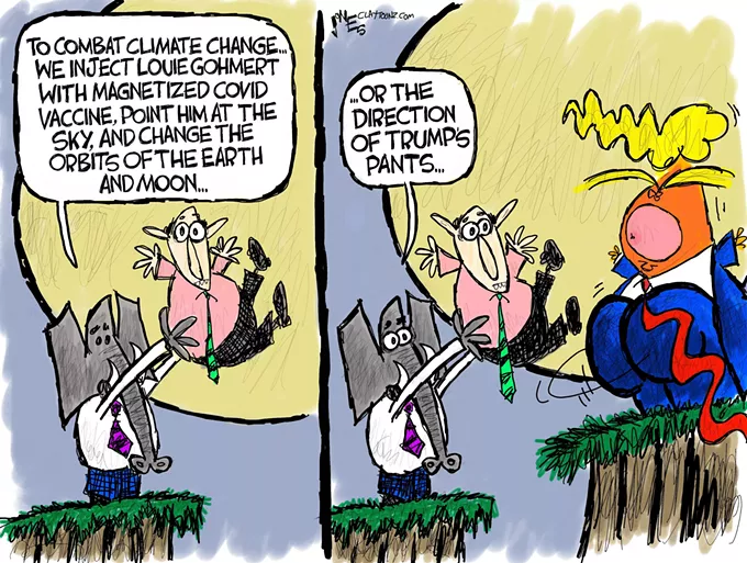 Claytoonz: Orbital Magnetized MAGA Pants