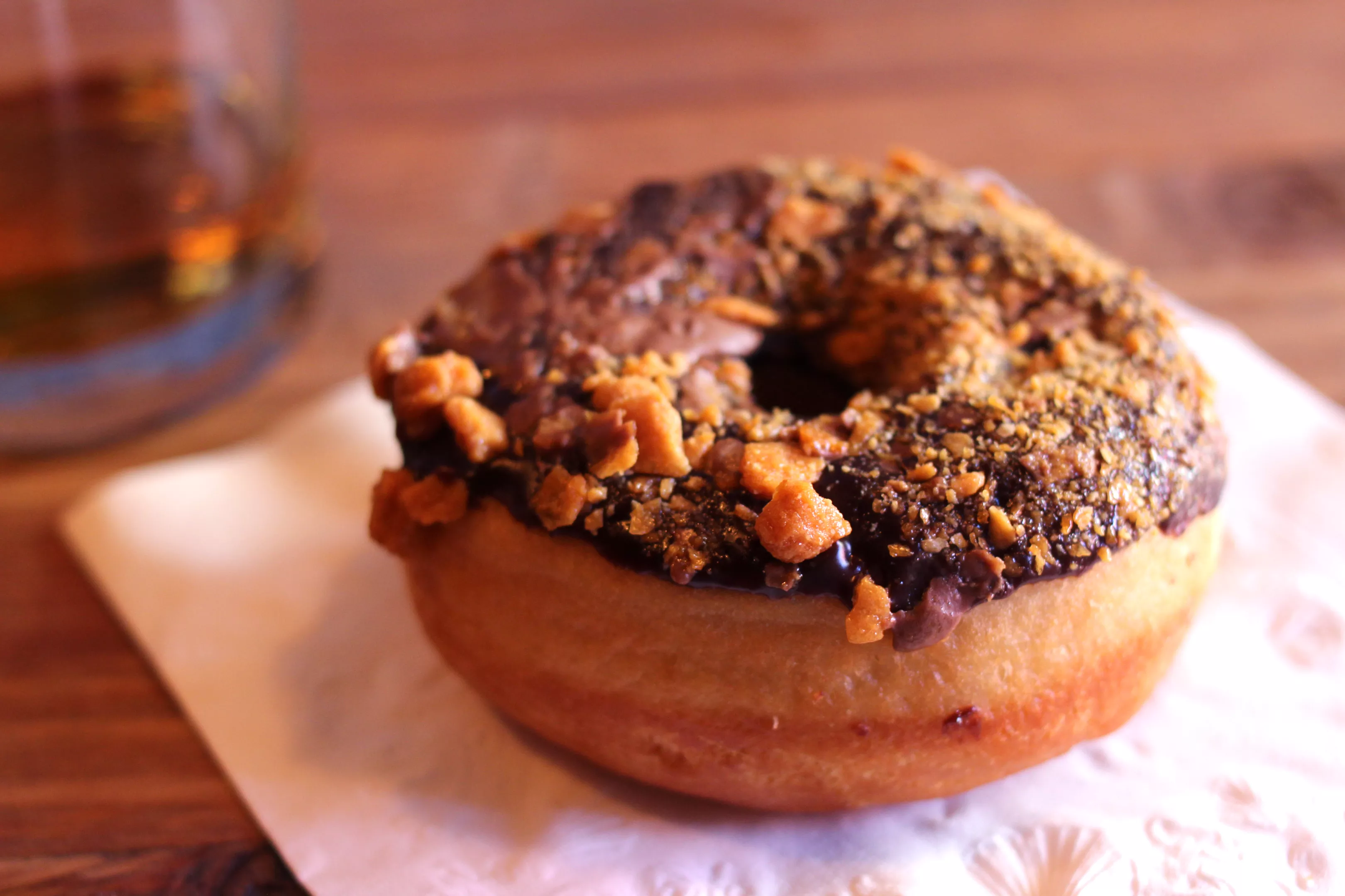Batch's Butterfinger donut.