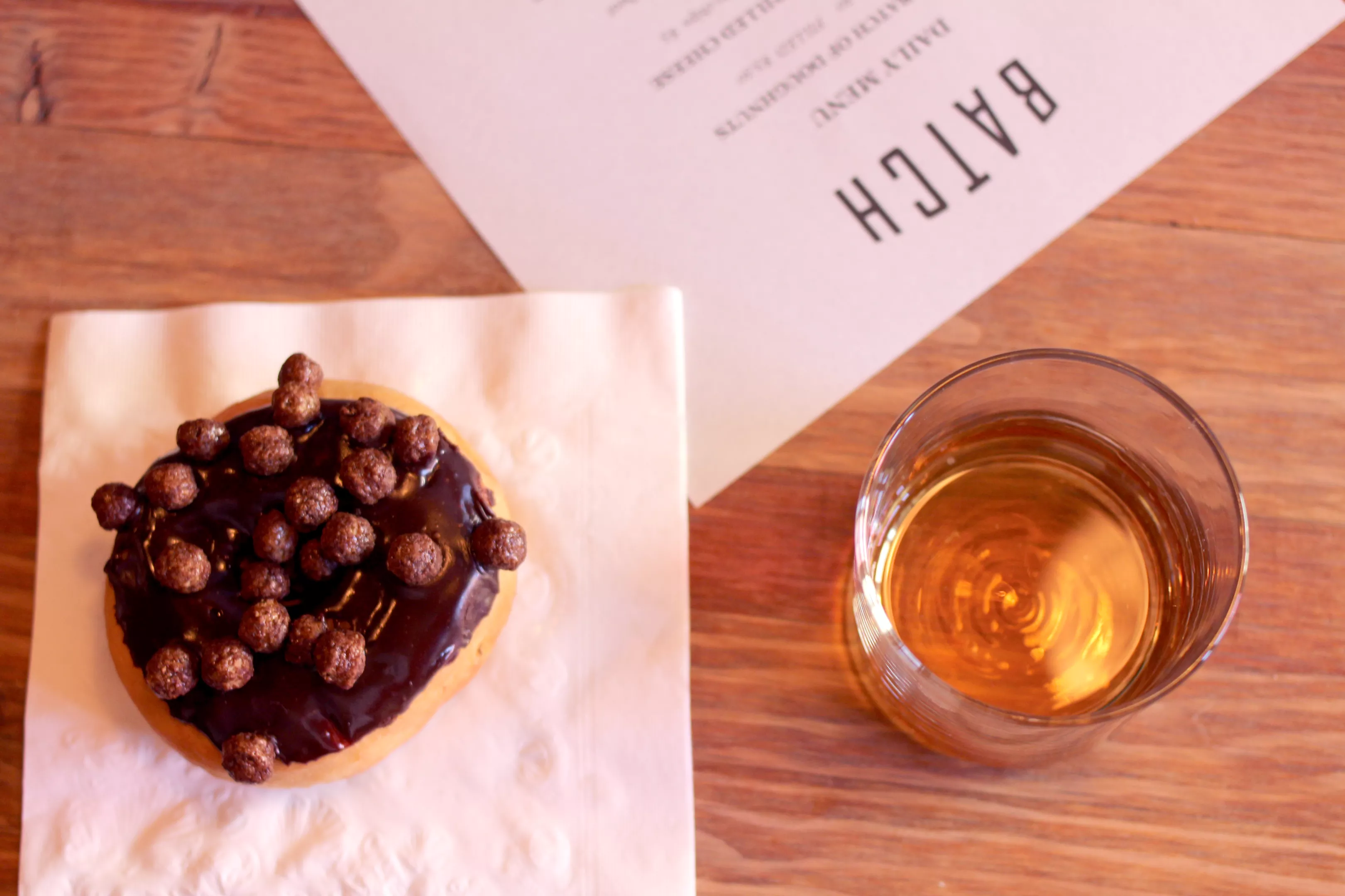 Donuts and whiskey are certainly the focal point of this new downtown spot.