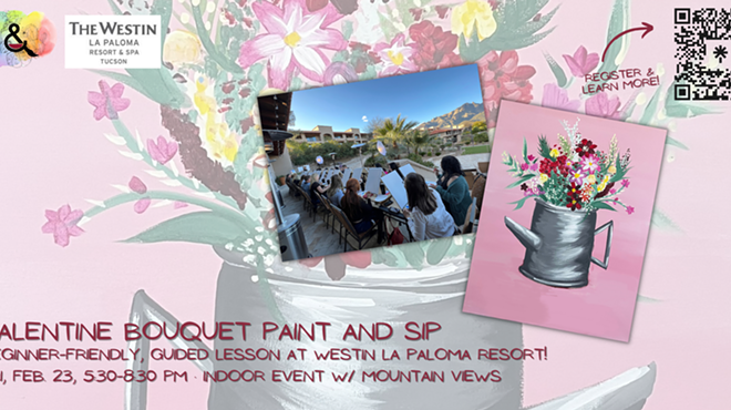 Image: Valentine&rsquo;s Bouquet Paint and Sip at Westin La Paloma