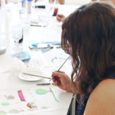 Image: Watercolor with Creative Tribe at Reforma Mexican Cantina (2)
