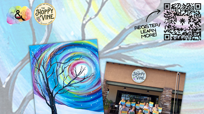 Image: Winter Solstice Paint and Sip at Hoppy Vine Oro Valley